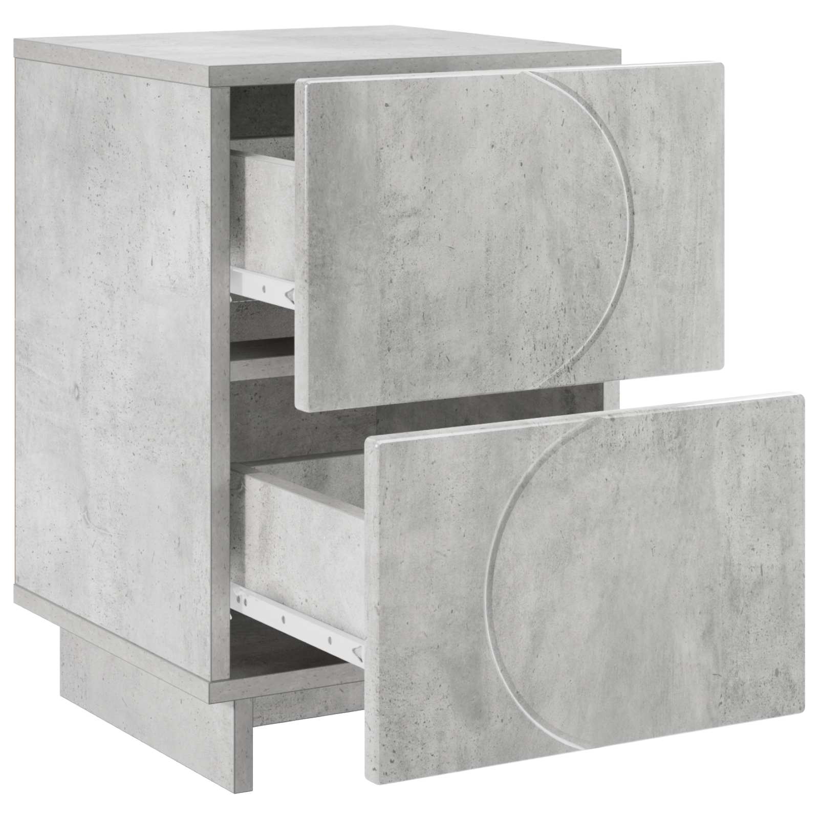 vidaXL Szafka Nocna 2 szt. Betonowy szary 33,5 x 34,5 x 50 cm