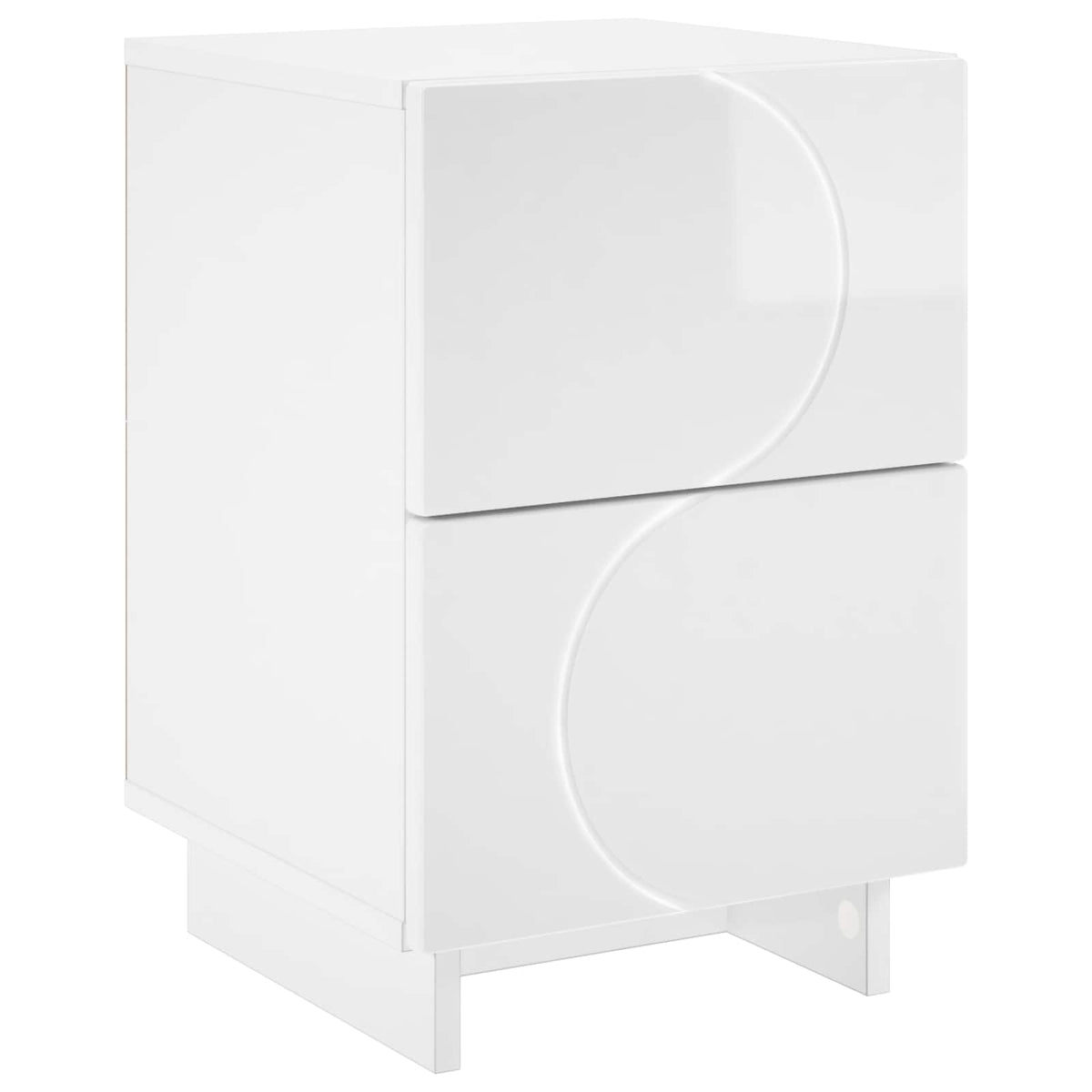 vidaXL Szafka Nocna Biały wysoki połysk 33,5 x 34,5 x 50 cm