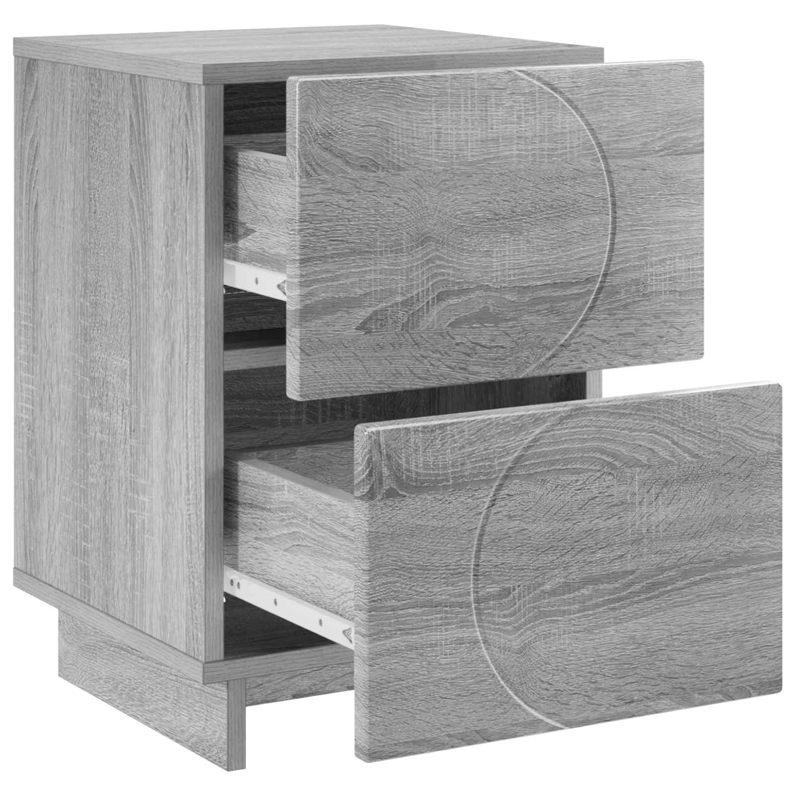 vidaXL Szafka Nocna Szary Sonoma 33,5 x 34,5 x 50 cm