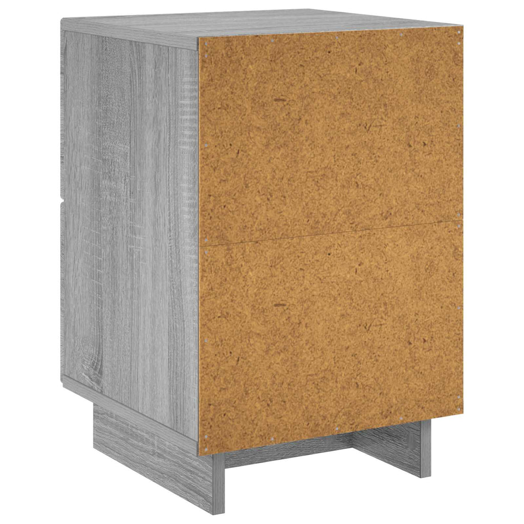 vidaXL Szafka Nocna Szary Sonoma 33,5 x 34,5 x 50 cm