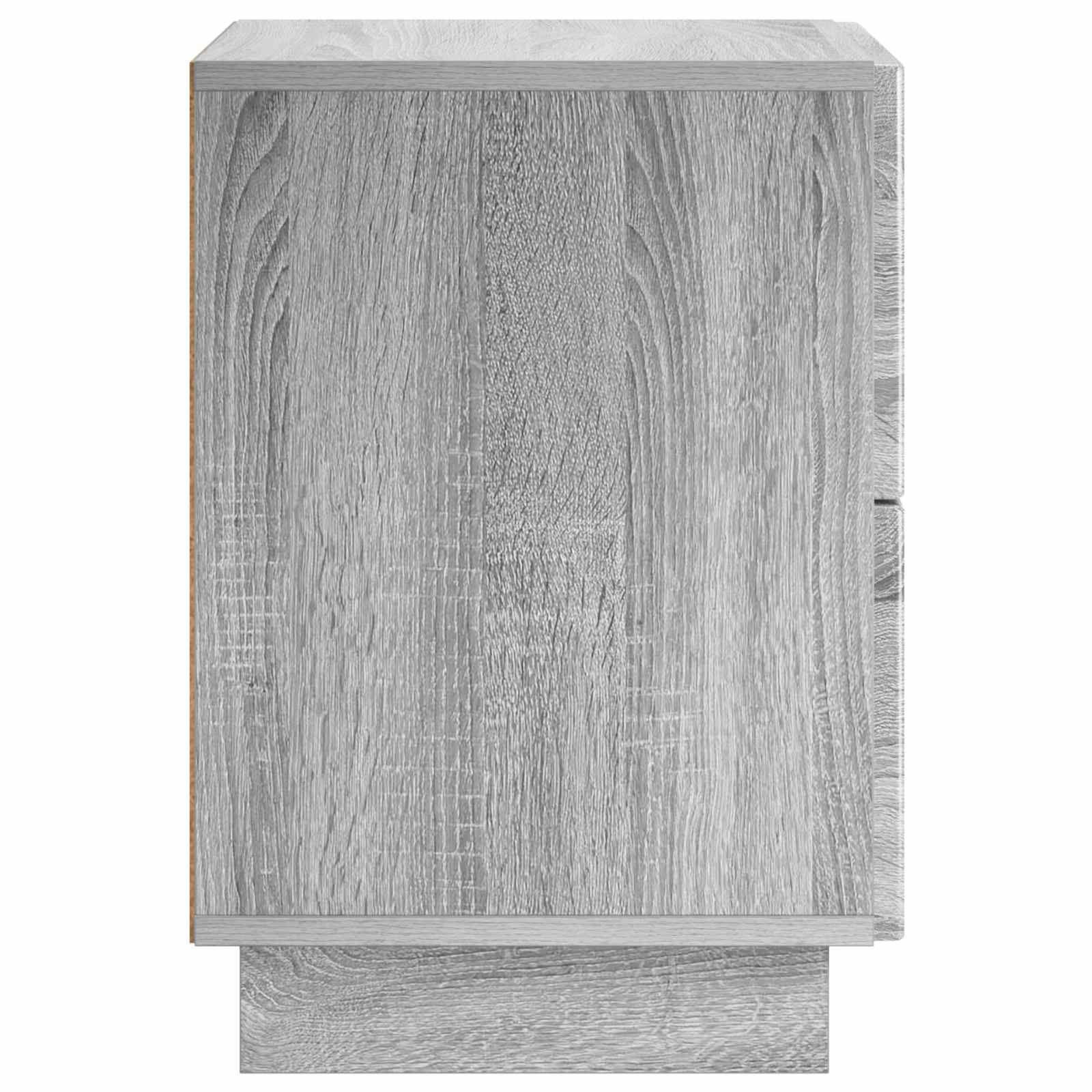 vidaXL Szafka Nocna Szary Sonoma 33,5 x 34,5 x 50 cm