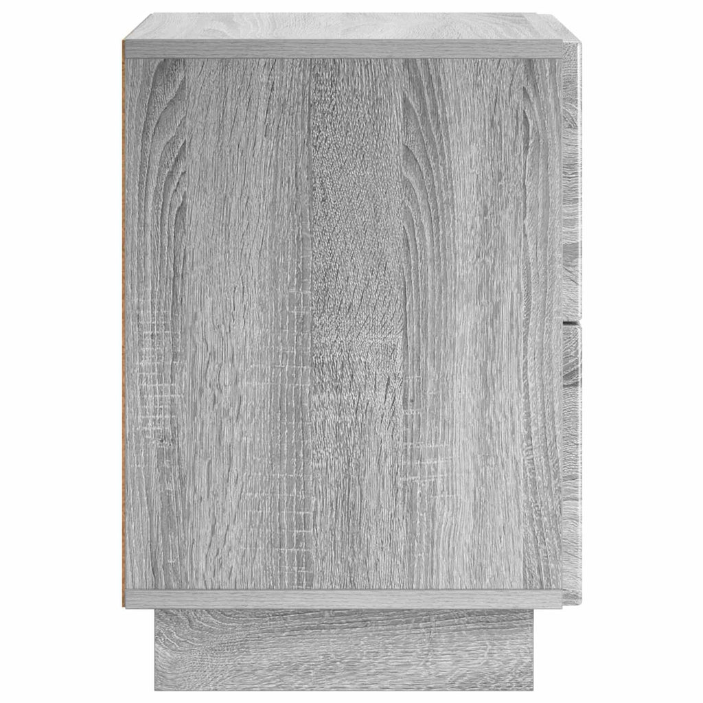 vidaXL Szafka Nocna 2 szt. Szary Sonoma 33,5 x 34,5 x 50 cm
