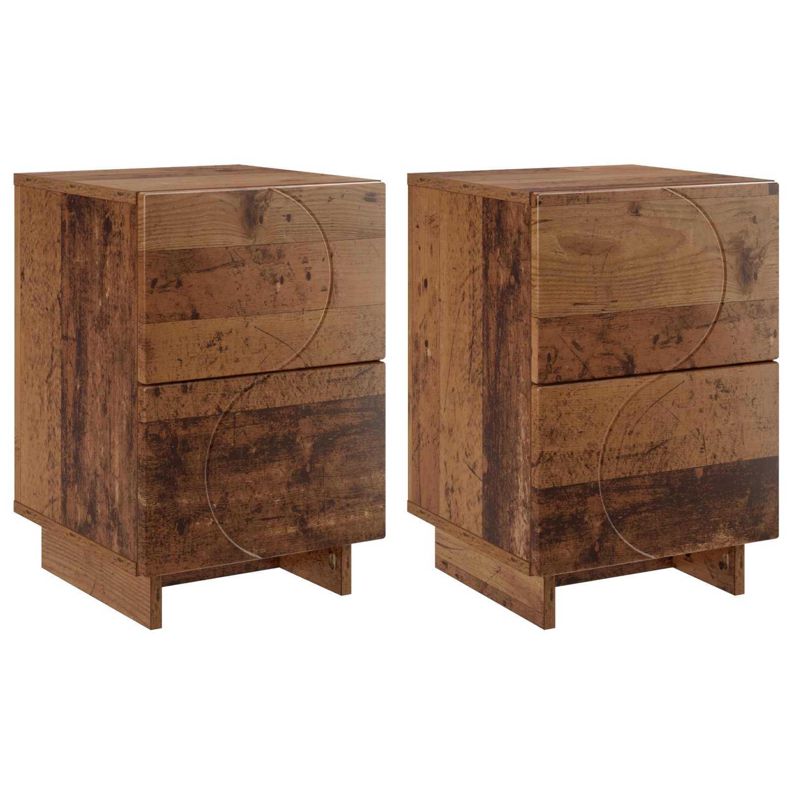 vidaXL Szafka Nocna 2 szt. Drewno dębowe 33,5 x 34,5 x 50 cm
