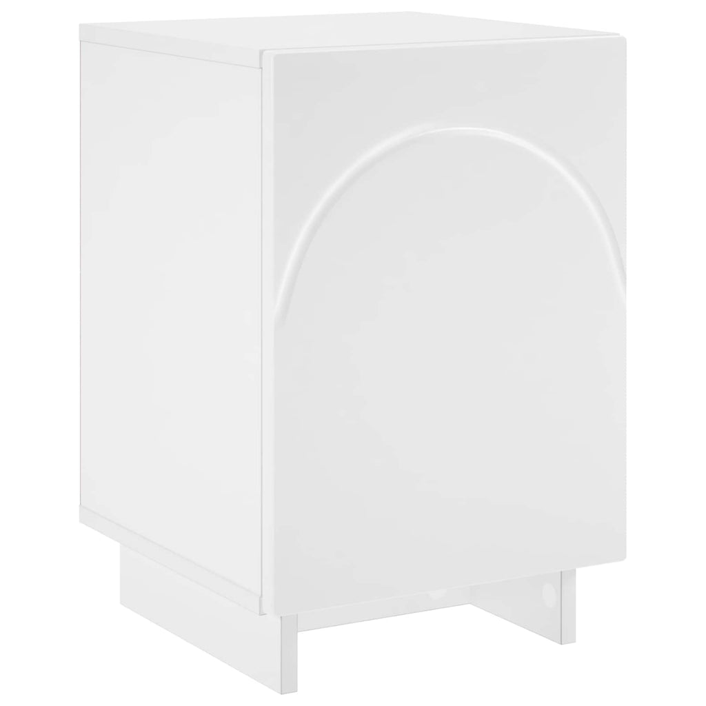 vidaXL Szafka Nocna Biały 33,5 x 34,5 x 50 cm Materiał drewnopochodny