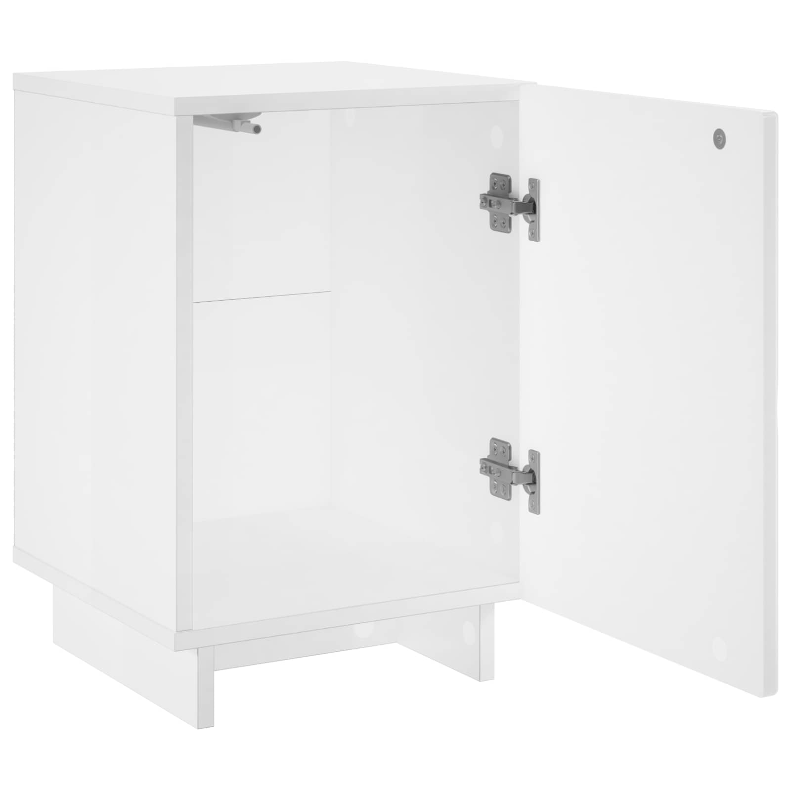 vidaXL Szafka Nocna Biały 33,5 x 34,5 x 50 cm Materiał drewnopochodny