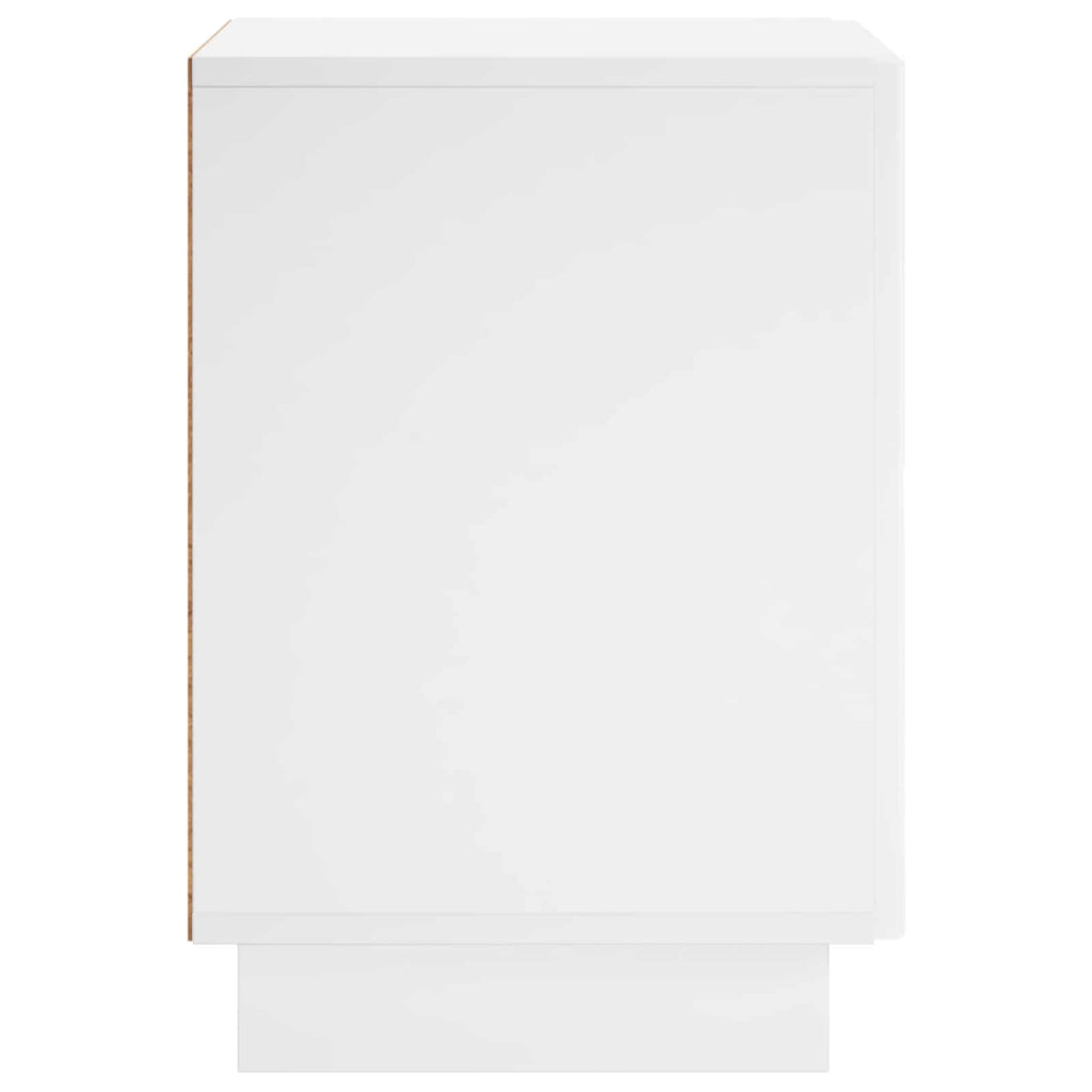 vidaXL Szafka Nocna Biały 33,5 x 34,5 x 50 cm Materiał drewnopochodny