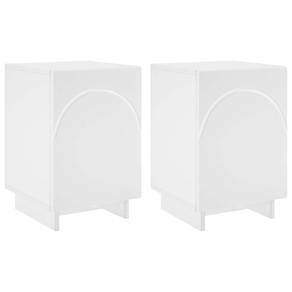 vidaXL Szafka Nocna 2 szt. Biały 33,5 x 34,5 x 50 cm