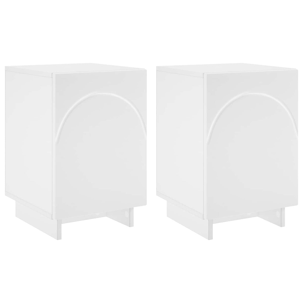 vidaXL Szafka Nocna 2 szt. Biały 33,5 x 34,5 x 50 cm