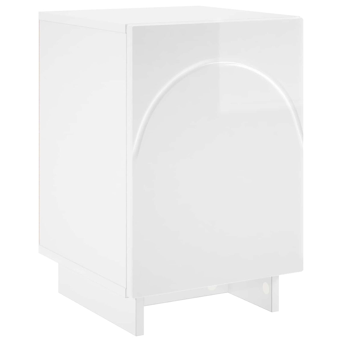 vidaXL Szafka Nocna Biały wysoki połysk 33,5 x 34,5 x 50 cm