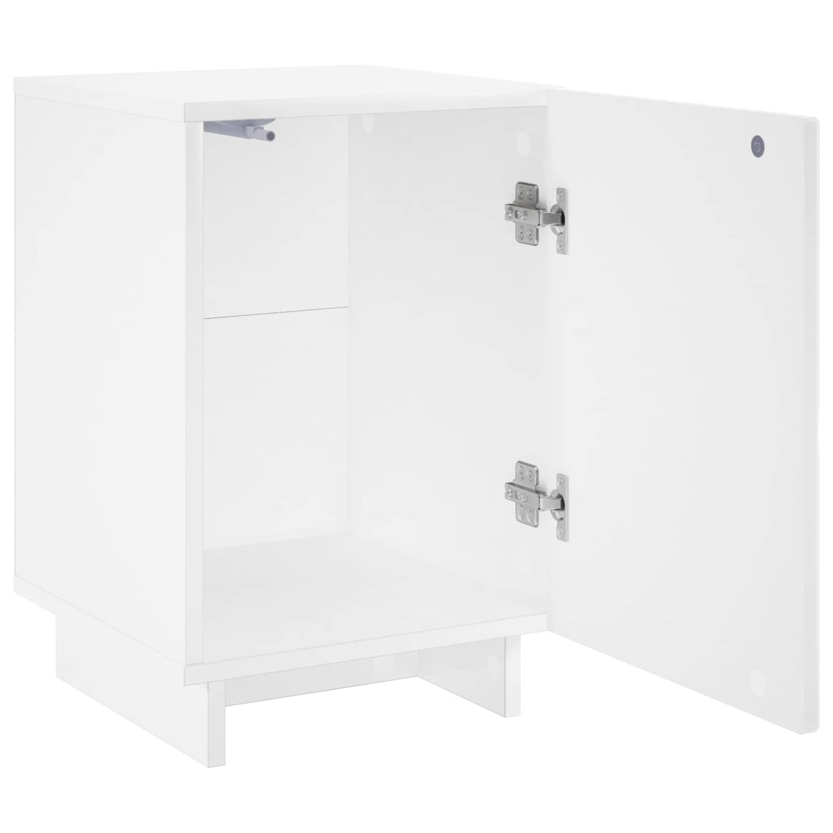 vidaXL Szafka Nocna Biały wysoki połysk 33,5 x 34,5 x 50 cm