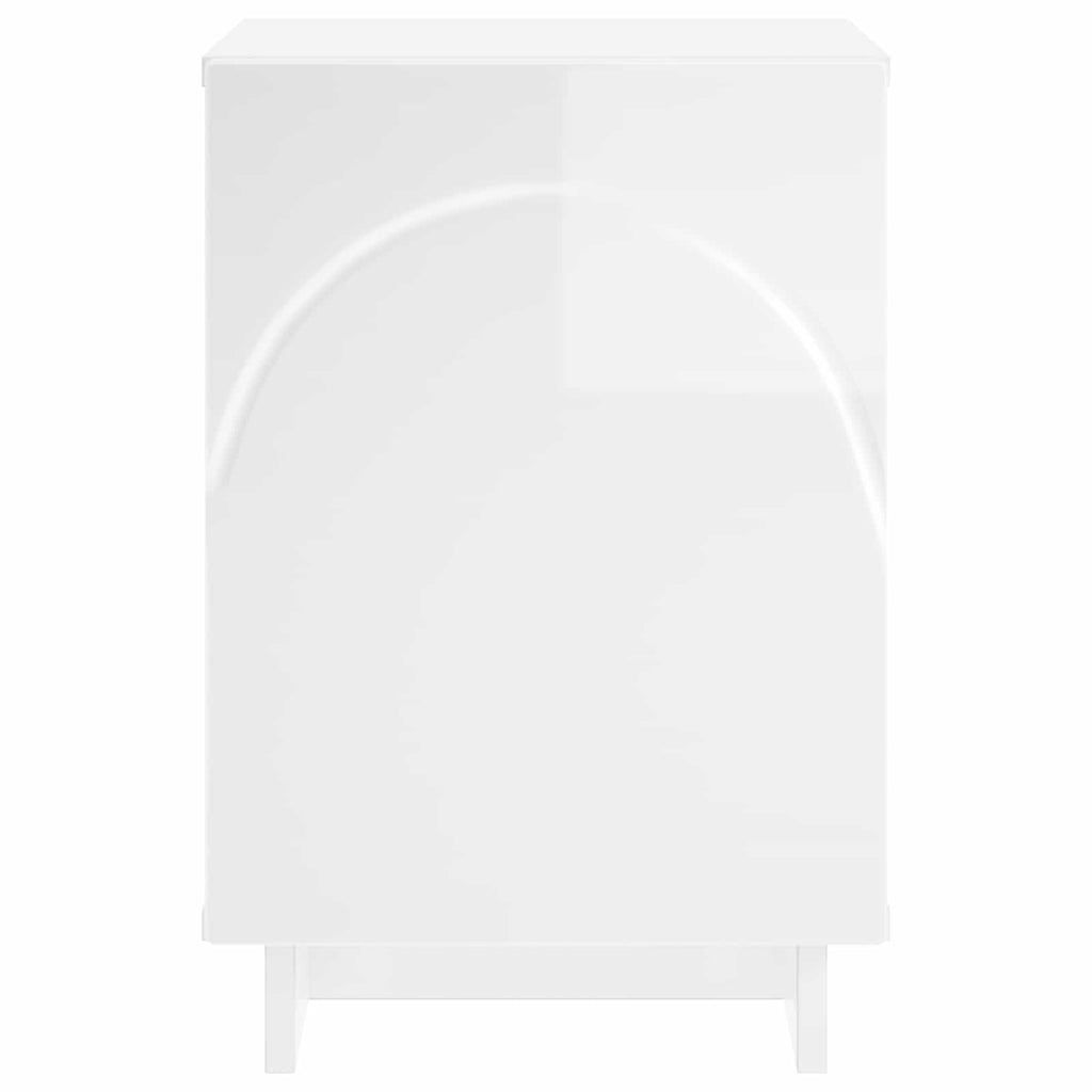 vidaXL Szafka Nocna 2 szt. Biały wysoki połysk 33,5 x 34,5 x 50 cm