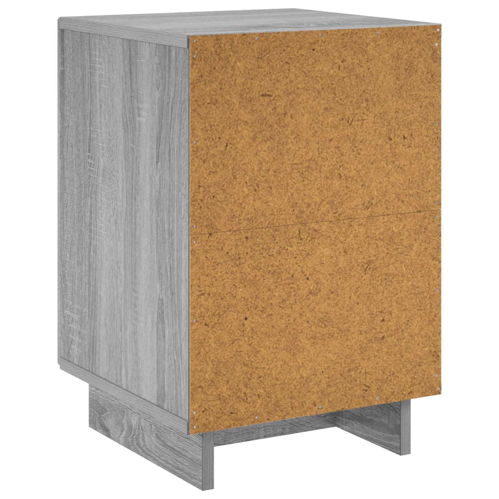 vidaXL Szafka Nocna 2 szt. Szary Sonoma 33,5 x 34,5 x 50 cm