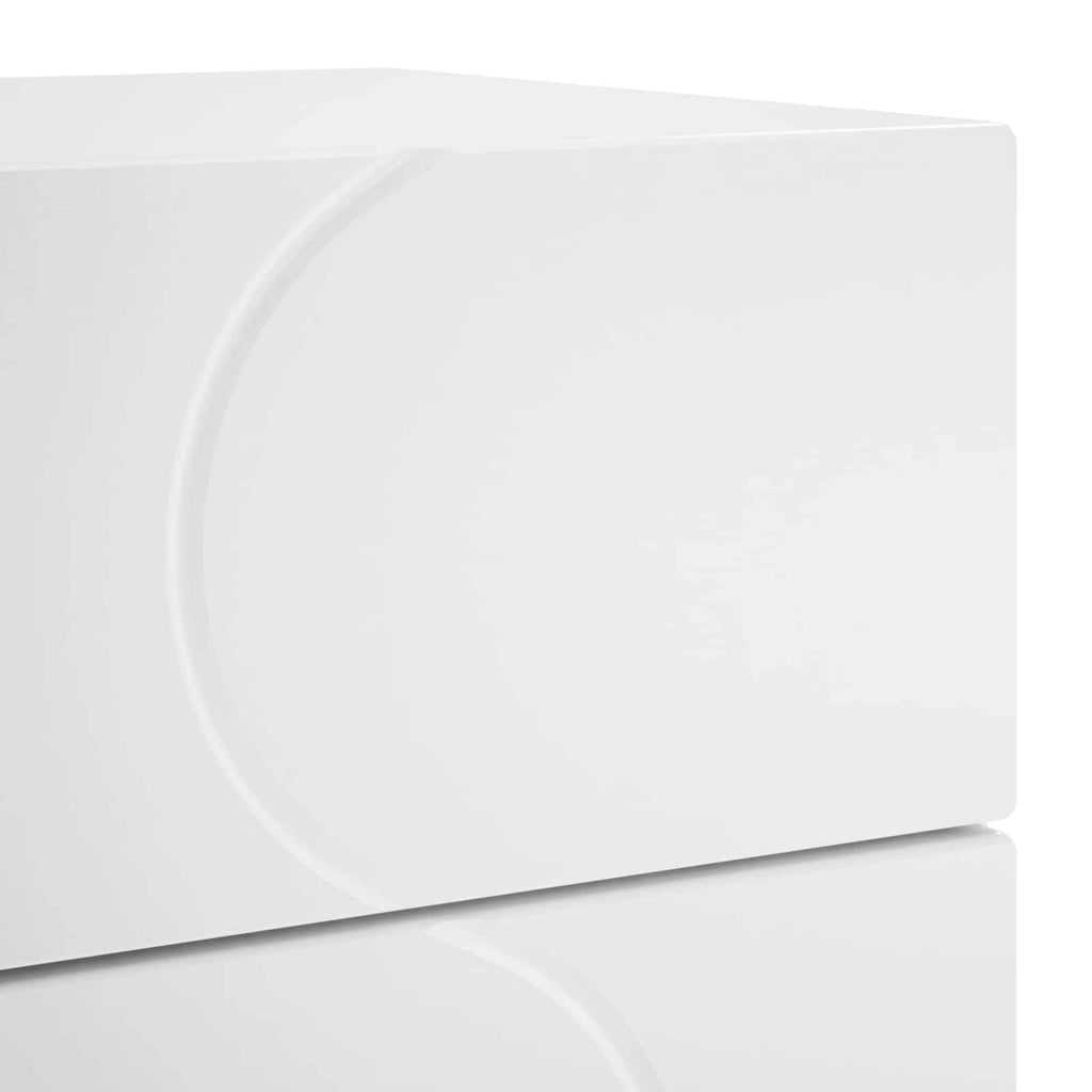 vidaXL Szafka Nocna Biały 33,5 x 34,5 x 60 cm Materiał drewnopochodny