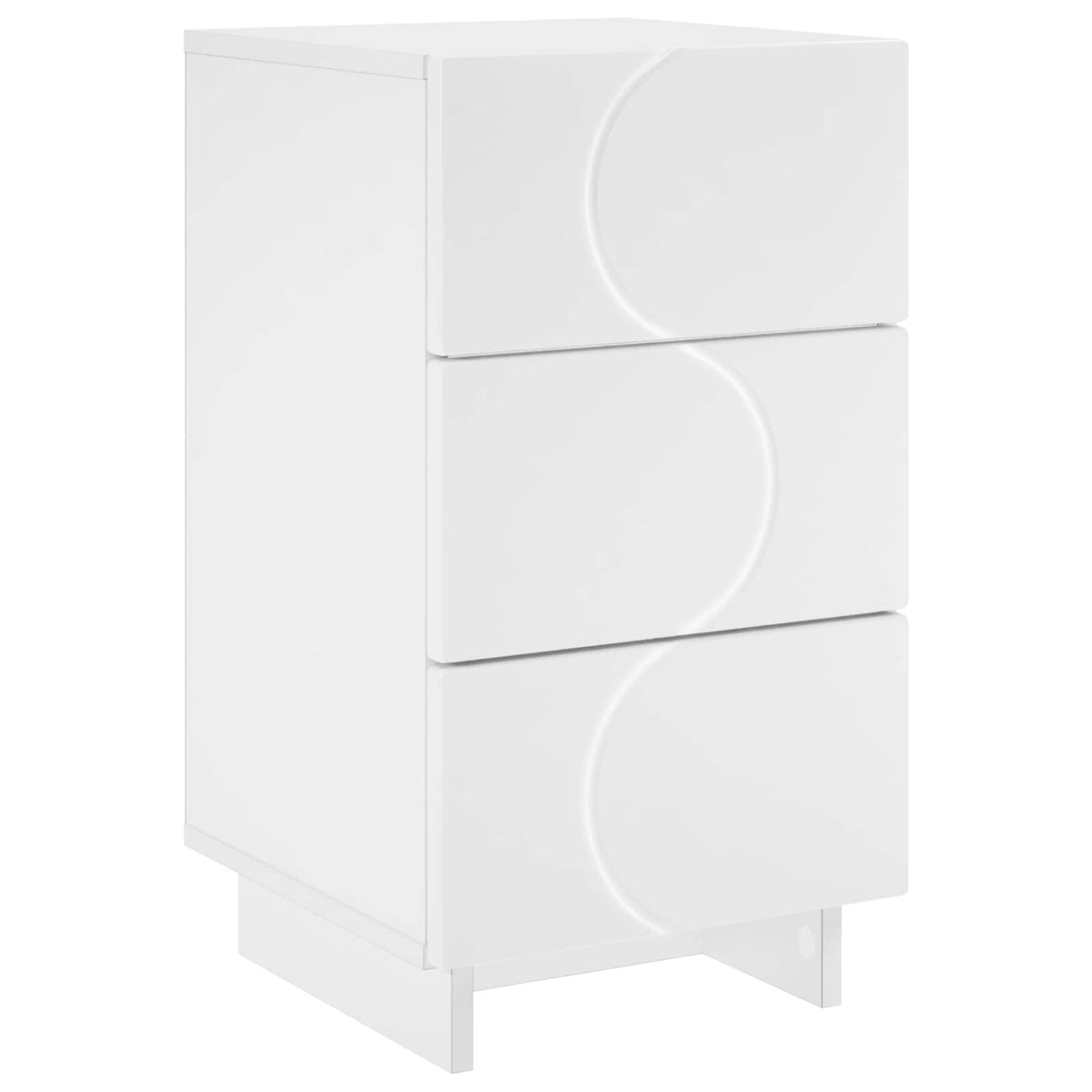 vidaXL Szafka Nocna Biały 33,5 x 34,5 x 60 cm Materiał drewnopochodny