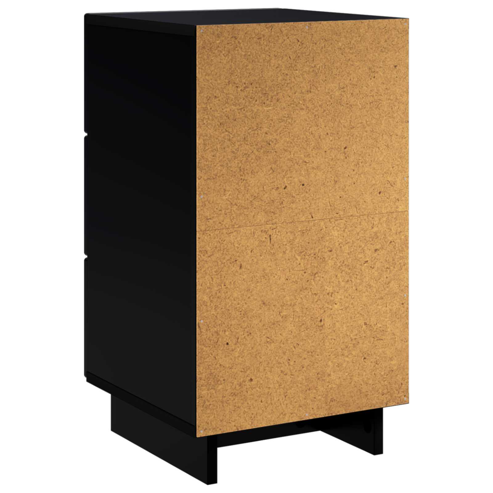 vidaXL Szafka Nocna Czarny 33,5 x 34,5 x 60 cm Materiał drewnopochodny