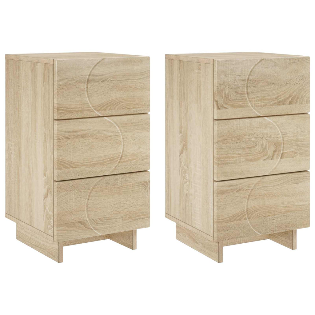 vidaXL Szafka Nocna 2 szt. dąb Sonoma 33,5 x 34,5 x 60 cm