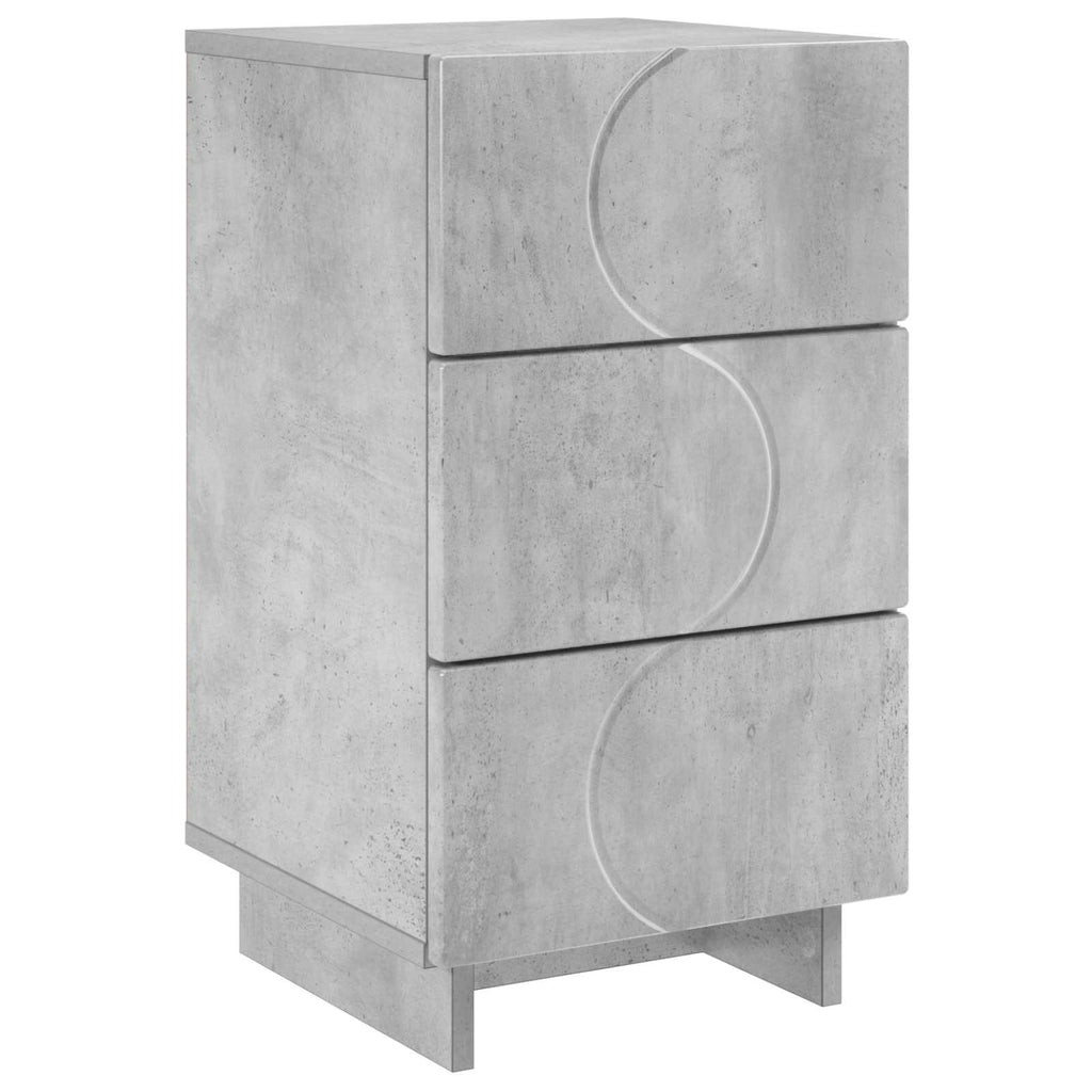 vidaXL Szafka Nocna Betonowy szary 33,5 x 34,5 x 60 cm