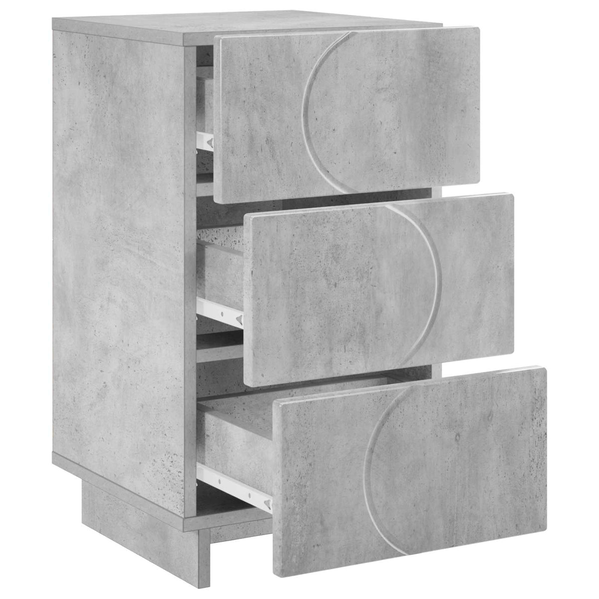 vidaXL Szafka Nocna Betonowy szary 33,5 x 34,5 x 60 cm
