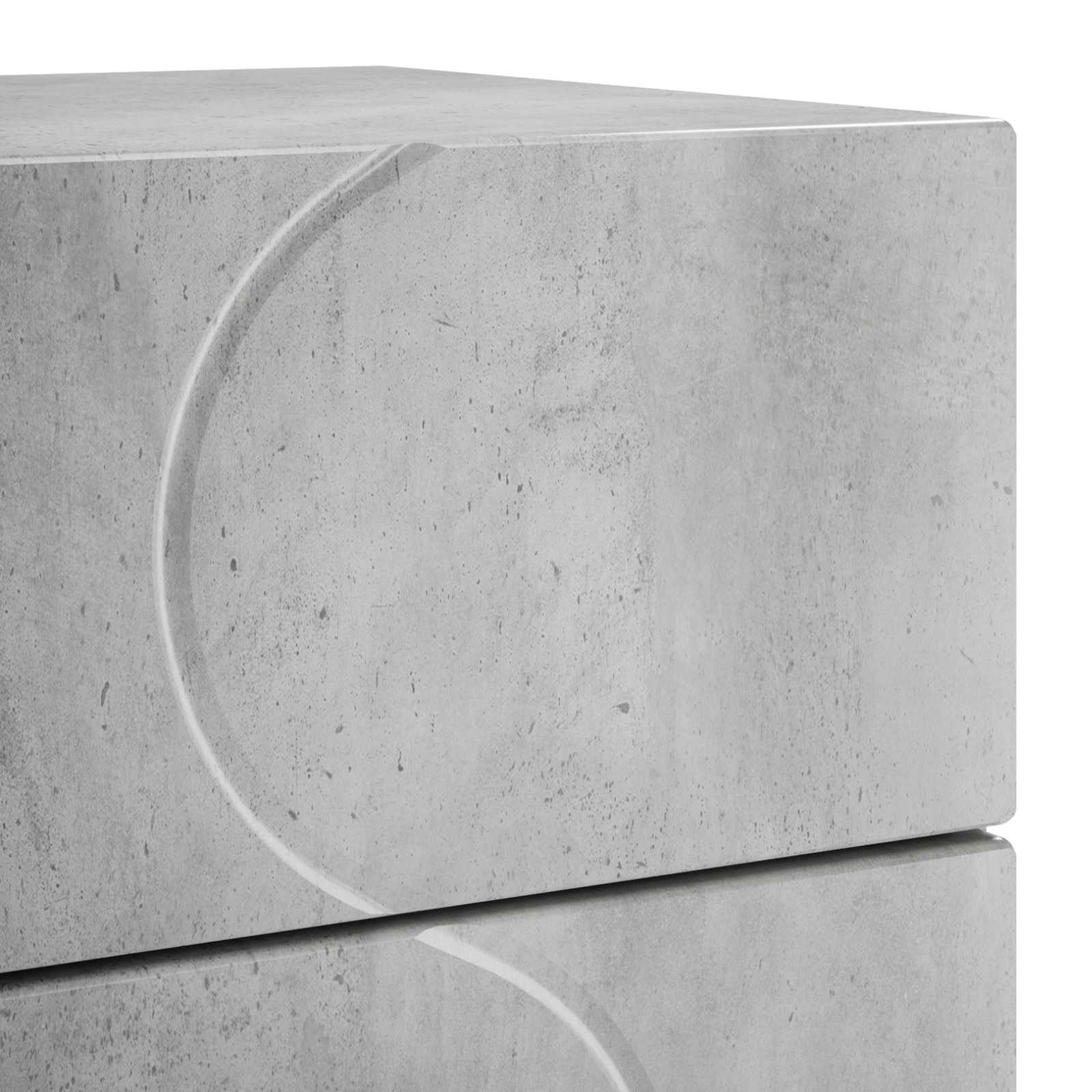 vidaXL Szafka Nocna 2 szt. Betonowy szary 33,5 x 34,5 x 60 cm