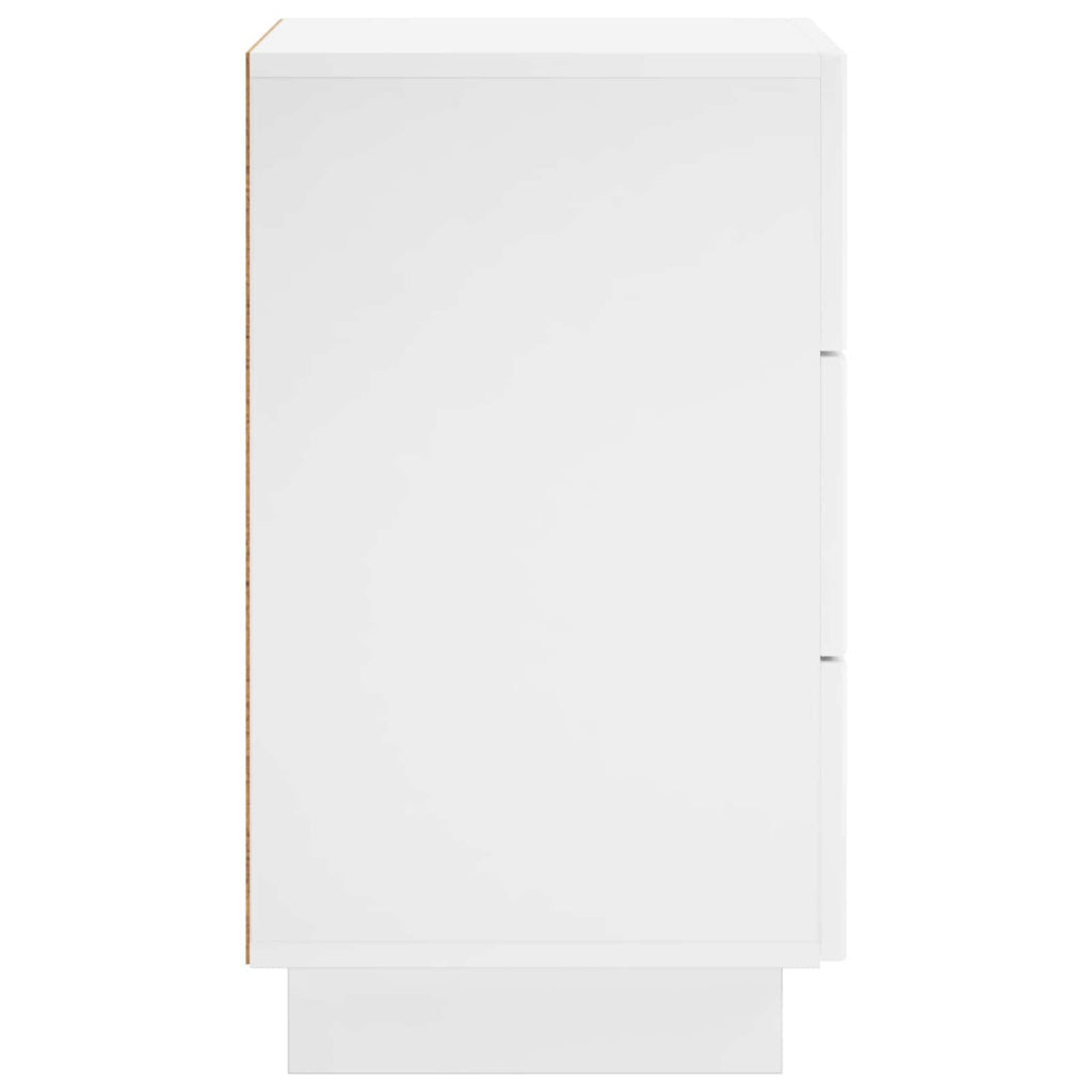 vidaXL Szafka Nocna 2 szt. Biały wysoki połysk 33,5 x 34,5 x 60 cm