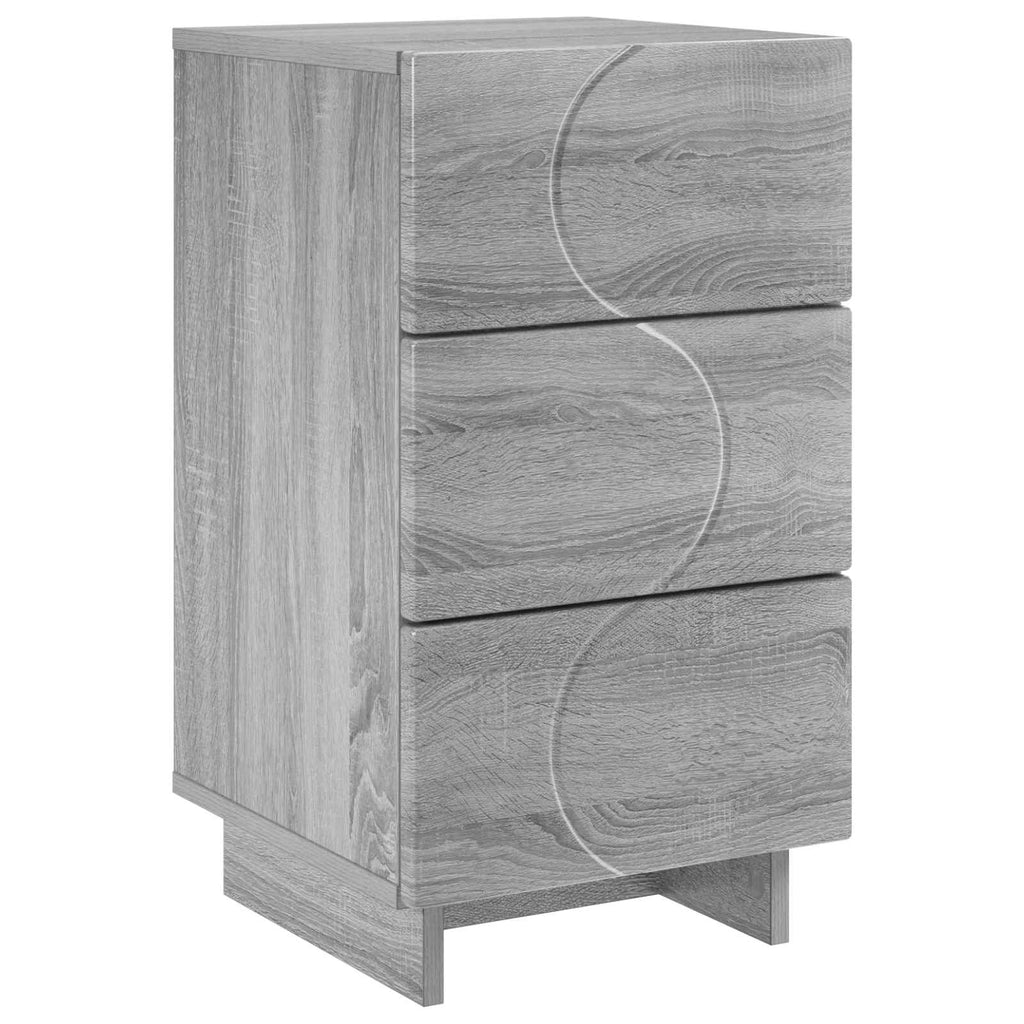 vidaXL Szafka Nocna Szary Sonoma 33,5 x 34,5 x 60 cm
