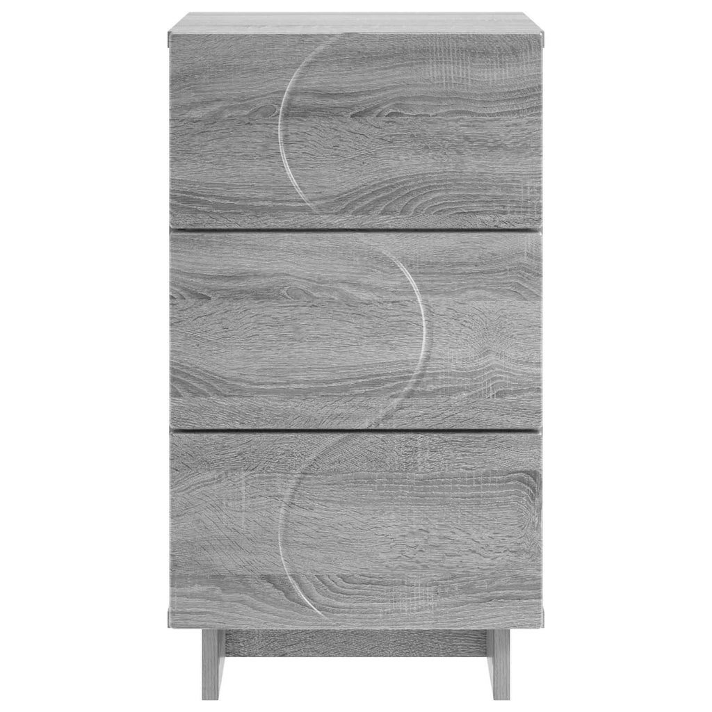 vidaXL Szafka Nocna Szary Sonoma 33,5 x 34,5 x 60 cm