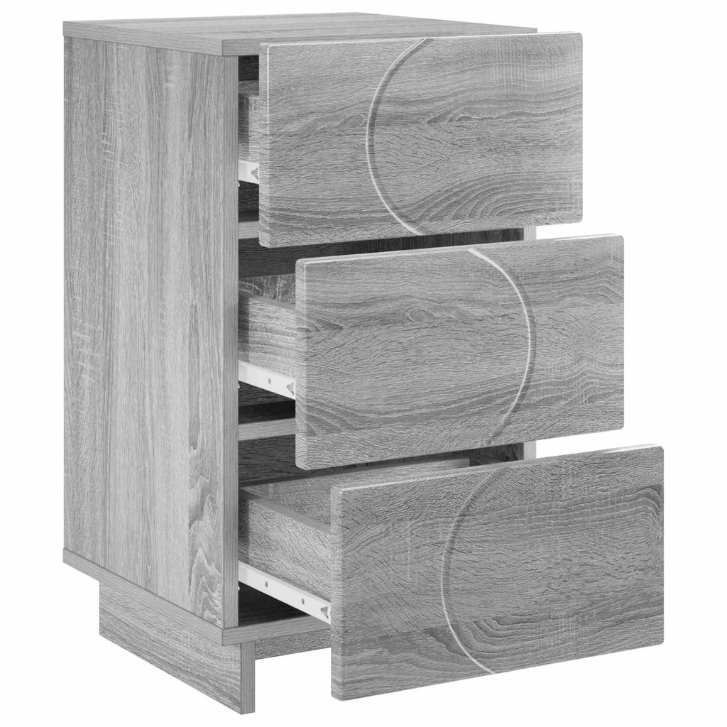 vidaXL Szafka Nocna 2 szt. Szary Sonoma 33,5 x 34,5 x 60 cm