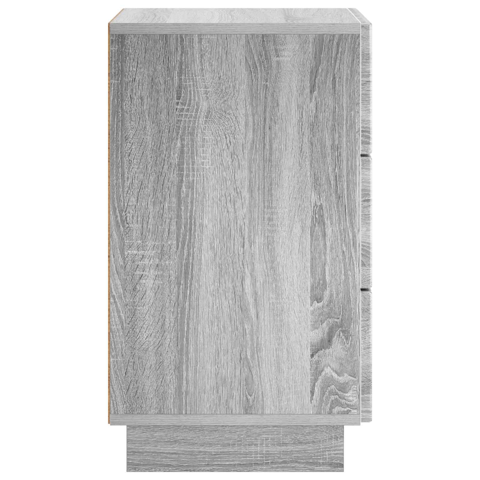vidaXL Szafka Nocna 2 szt. Szary Sonoma 33,5 x 34,5 x 60 cm