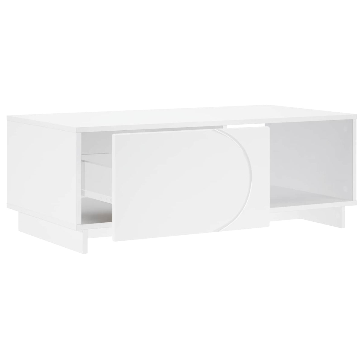 vidaXL Stolik kawowy Biały 95 x 50,5 x 35 cm Materiał drewnopochodny