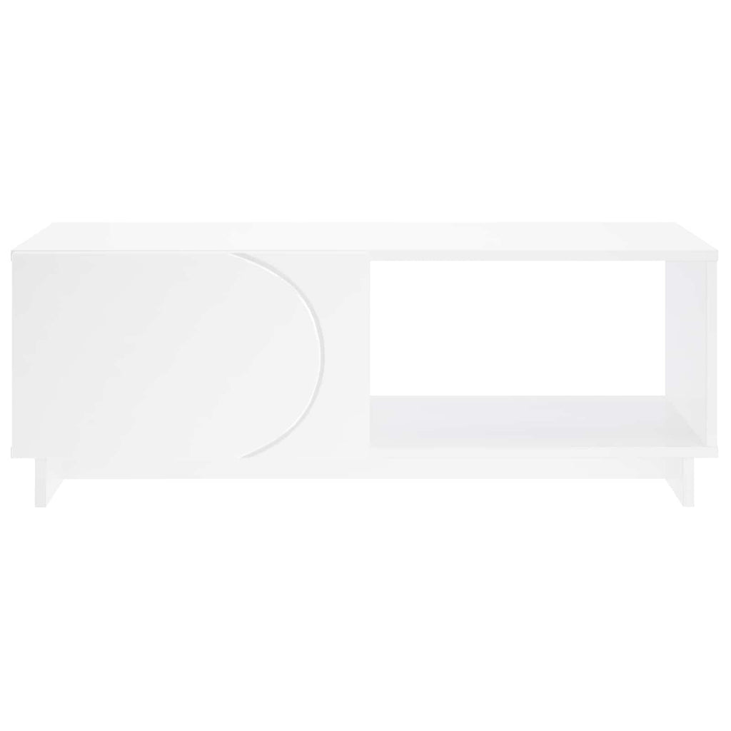vidaXL Stolik kawowy Biały 95 x 50,5 x 35 cm Materiał drewnopochodny