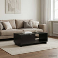 vidaXL Stolik kawowy Czarny 95 x 50,5 x 35 cm Materiał drewnopochodny
