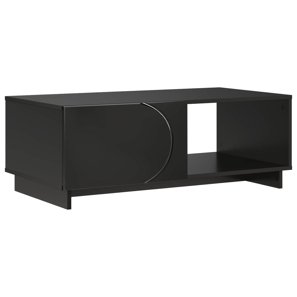 vidaXL Stolik kawowy Czarny 95 x 50,5 x 35 cm Materiał drewnopochodny