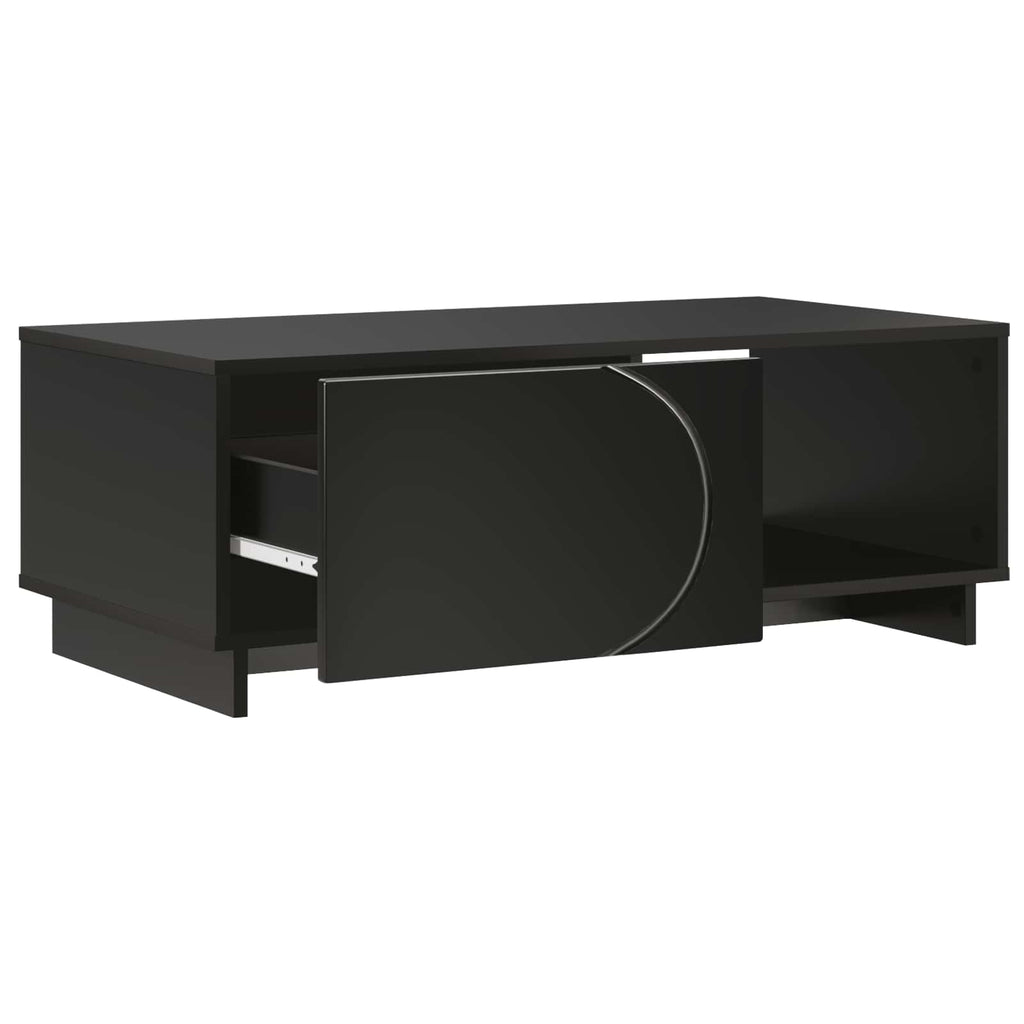 vidaXL Stolik kawowy Czarny 95 x 50,5 x 35 cm Materiał drewnopochodny
