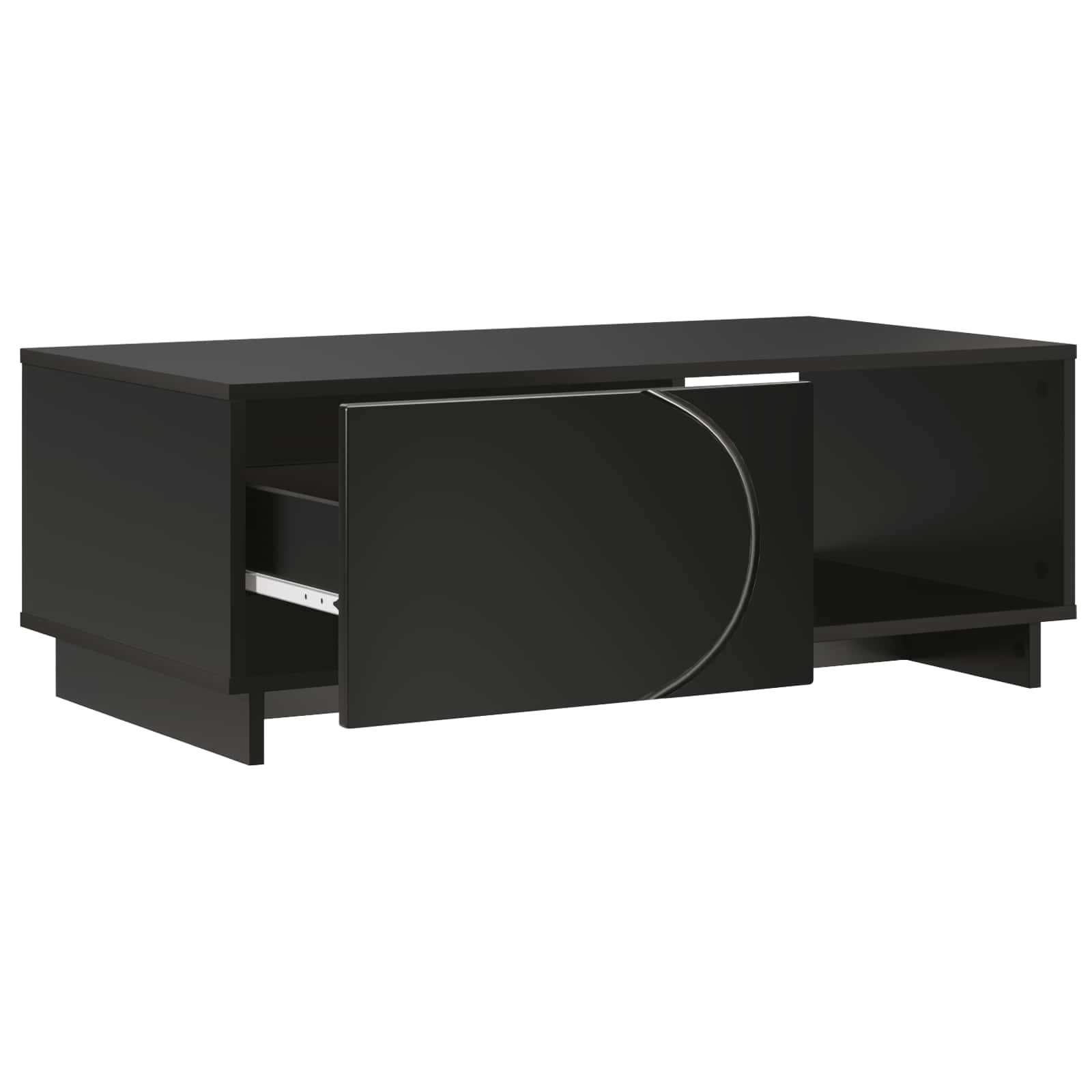 vidaXL Stolik kawowy Czarny 95 x 50,5 x 35 cm Materiał drewnopochodny
