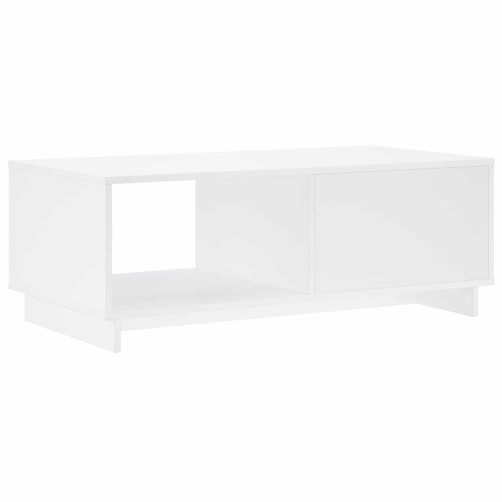 vidaXL Stolik kawowy Biały wysoki połysk 95 x 50,5 x 35 cm