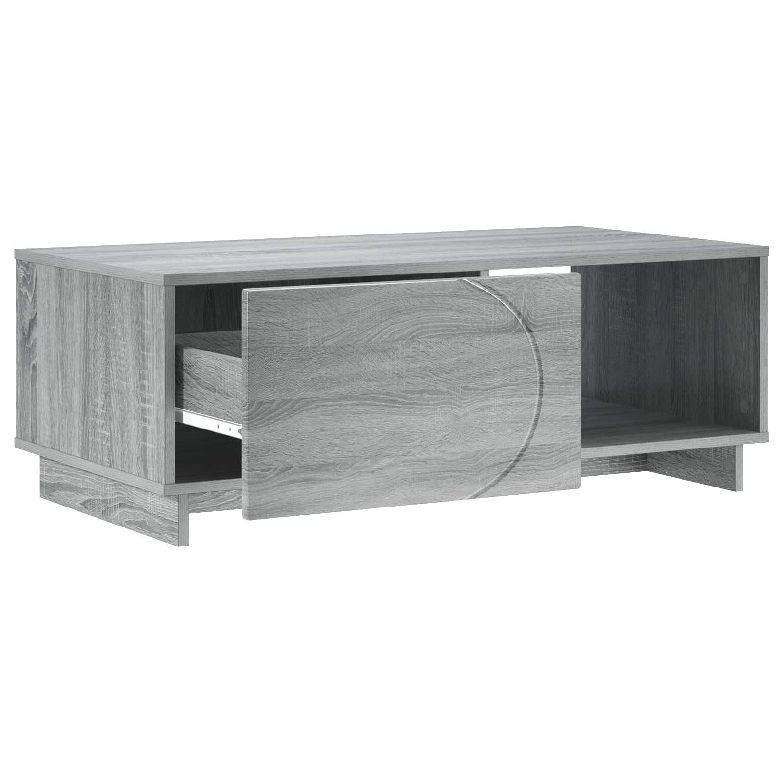 vidaXL Stolik kawowy Szary Sonoma 95 x 50,5 x 35 cm