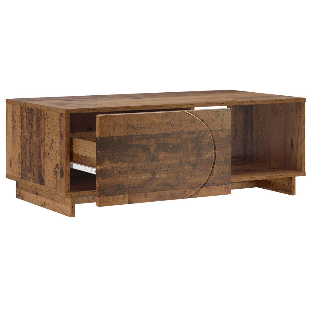 vidaXL Stolik kawowy Stare drewno 95 x 50,5 x 35 cm