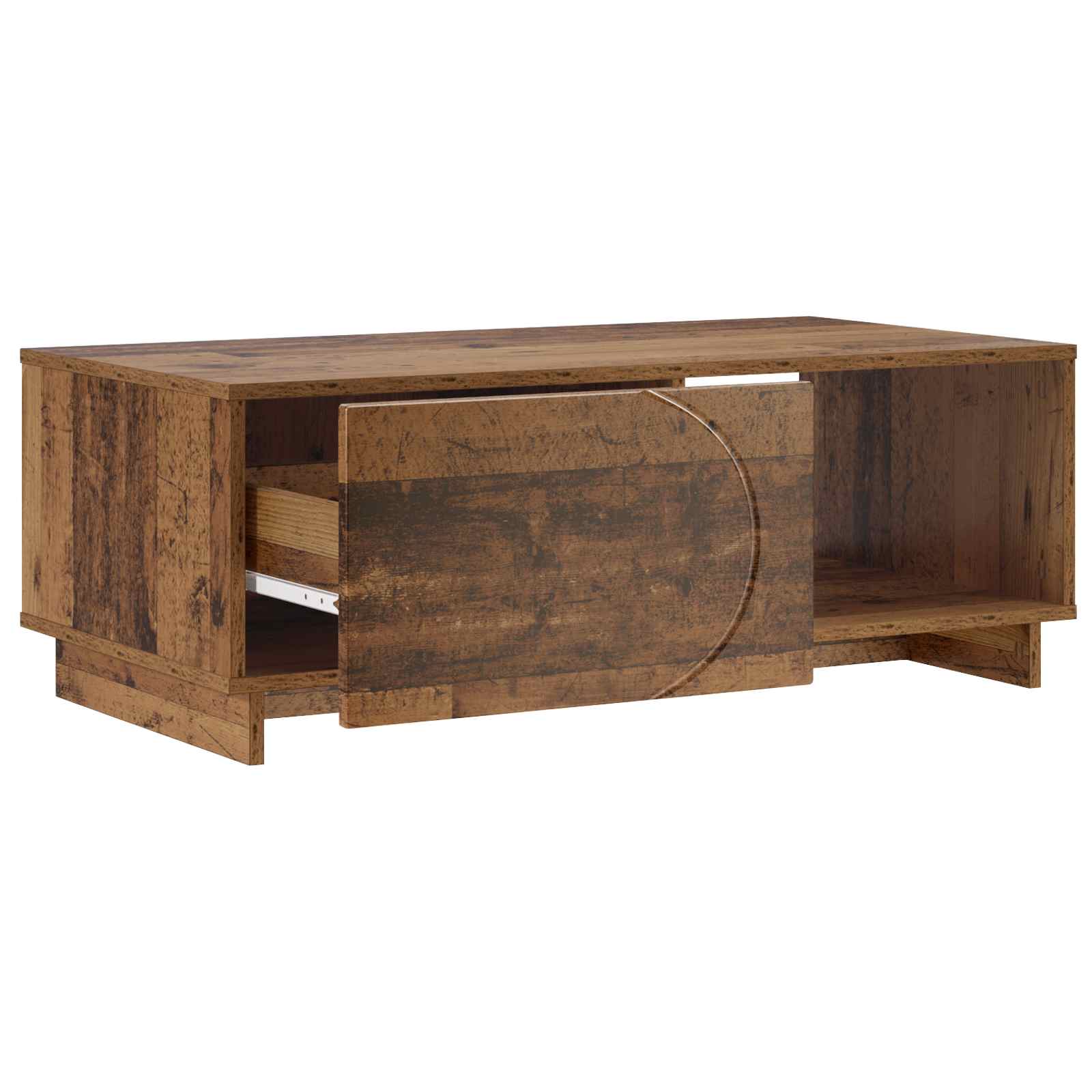 vidaXL Stolik kawowy Stare drewno 95 x 50,5 x 35 cm