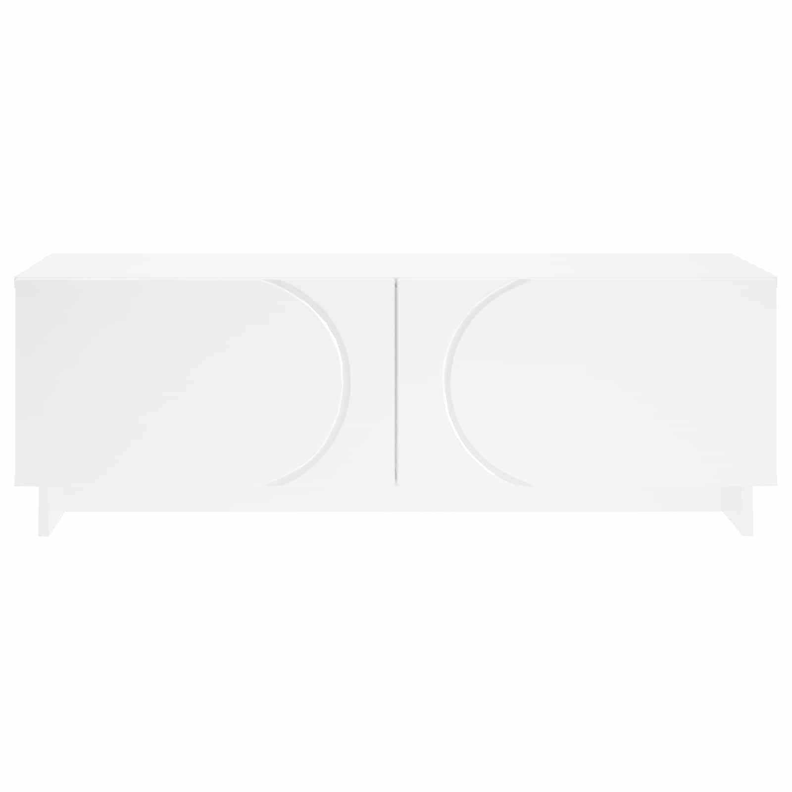 vidaXL Stolik kawowy Biały 102 x 50,5 x 35 cm Płyta meblowa