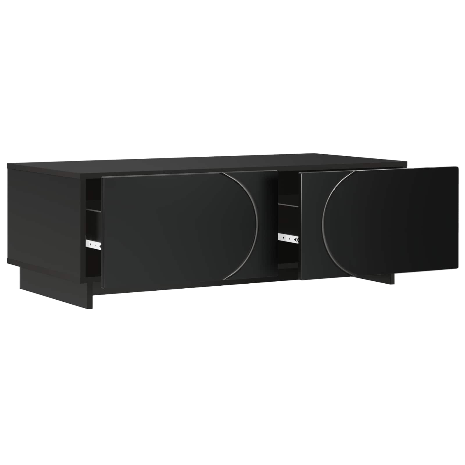 vidaXL Stolik kawowy Czarny 102 x 50,5 x 35 cm Płyta meblowa