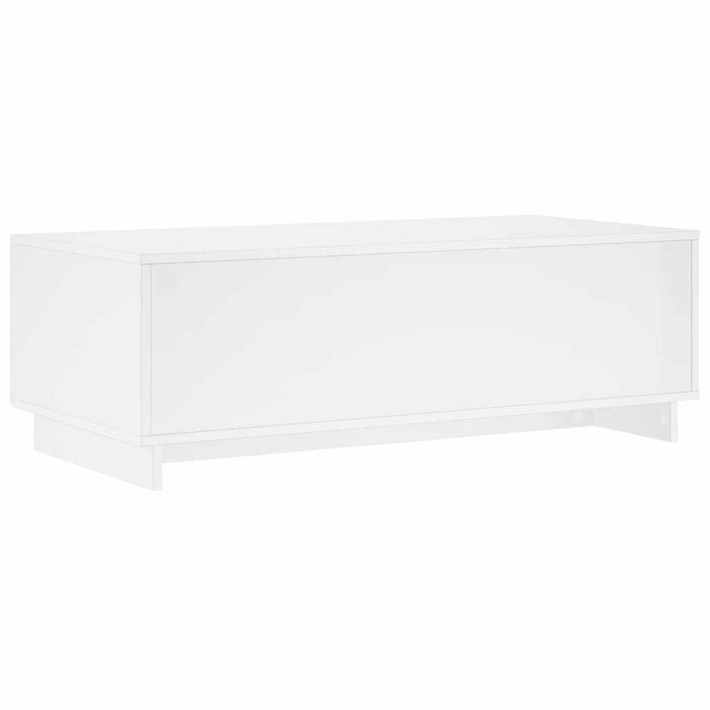 vidaXL Stolik kawowy Biały wysoki połysk 102 x 50,5 x 35 cm