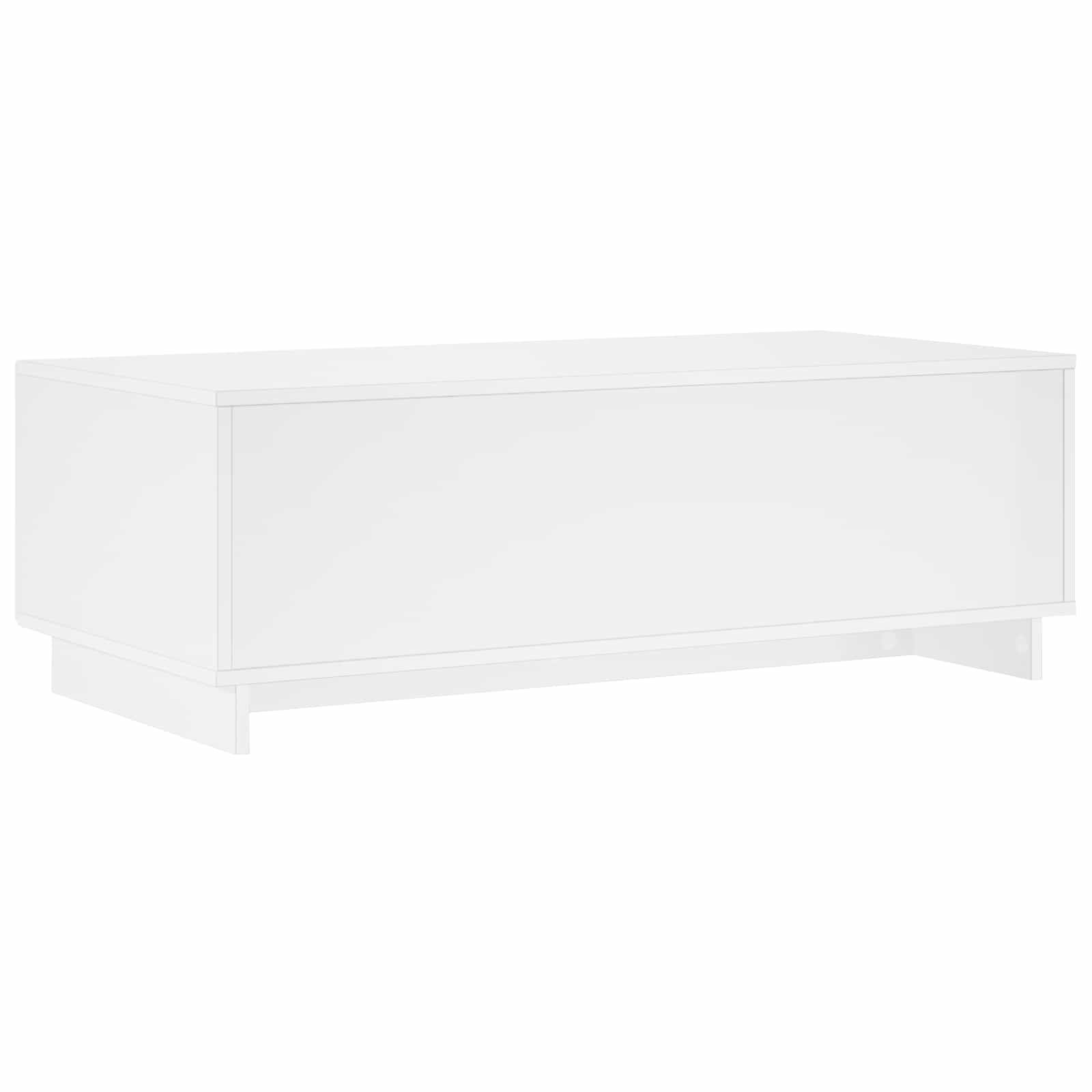 vidaXL Stolik kawowy Biały wysoki połysk 102 x 50,5 x 35 cm