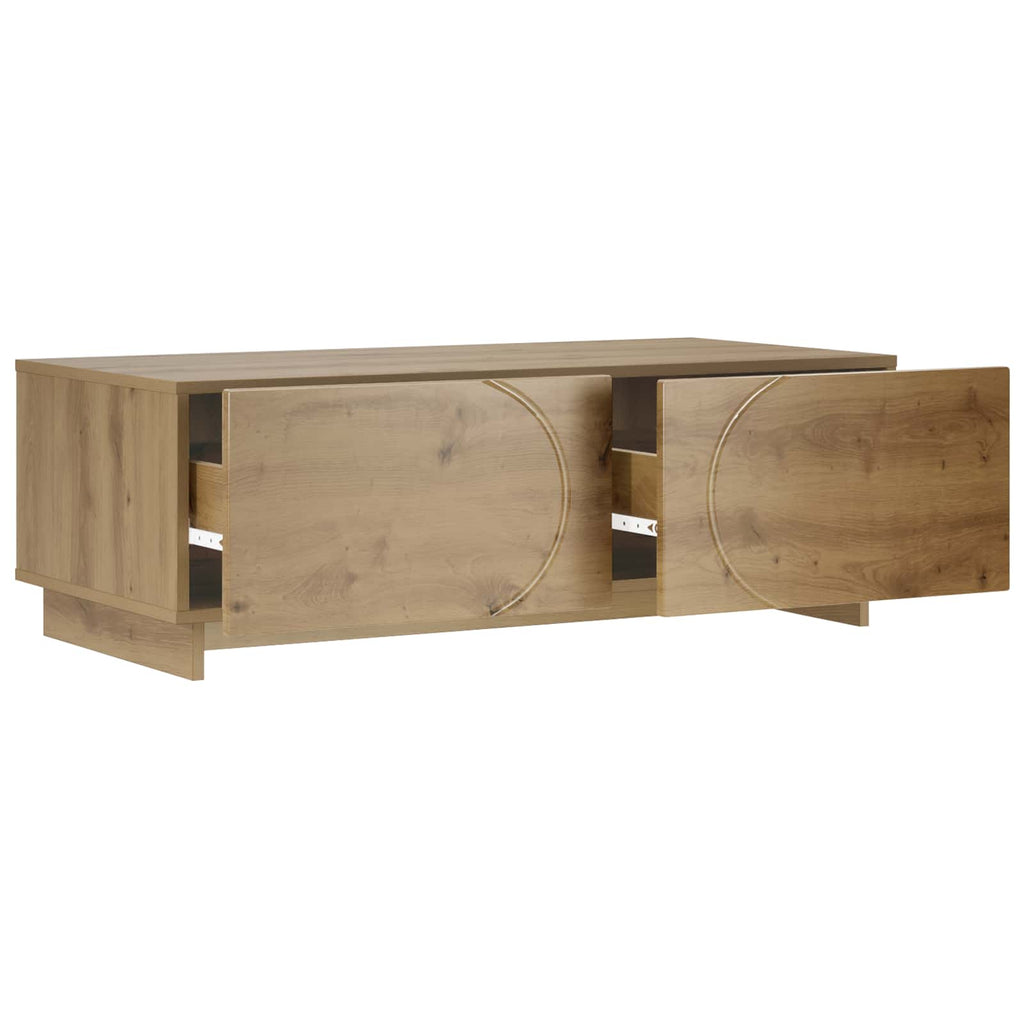 vidaXL Stolik kawowy Dąb artisan 102 x 50,5 x 35 cm Płyta meblowa