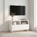 vidaXL Stół pod telewizor 60 x 34.5 x 40 cm Biały Drewno inżynieryjne