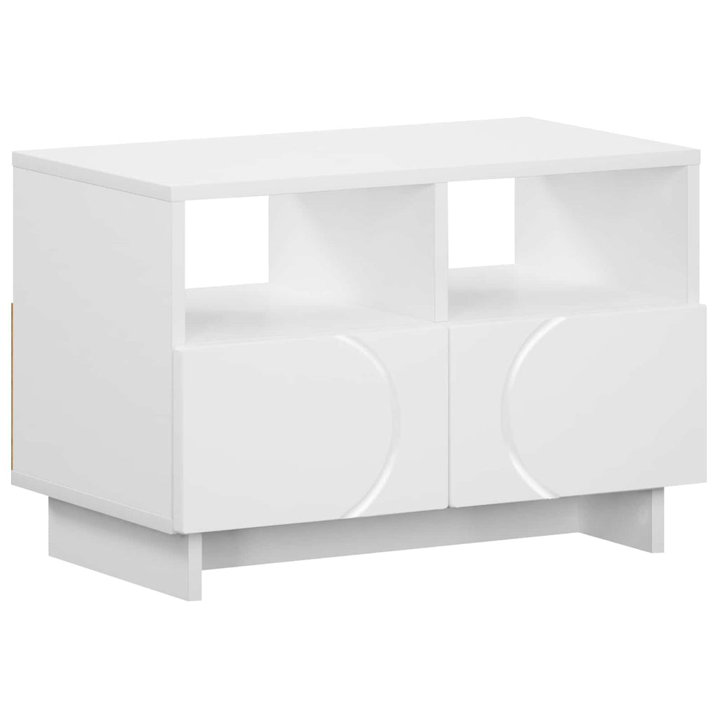 vidaXL Stół pod telewizor 60 x 34.5 x 40 cm Biały Drewno inżynieryjne