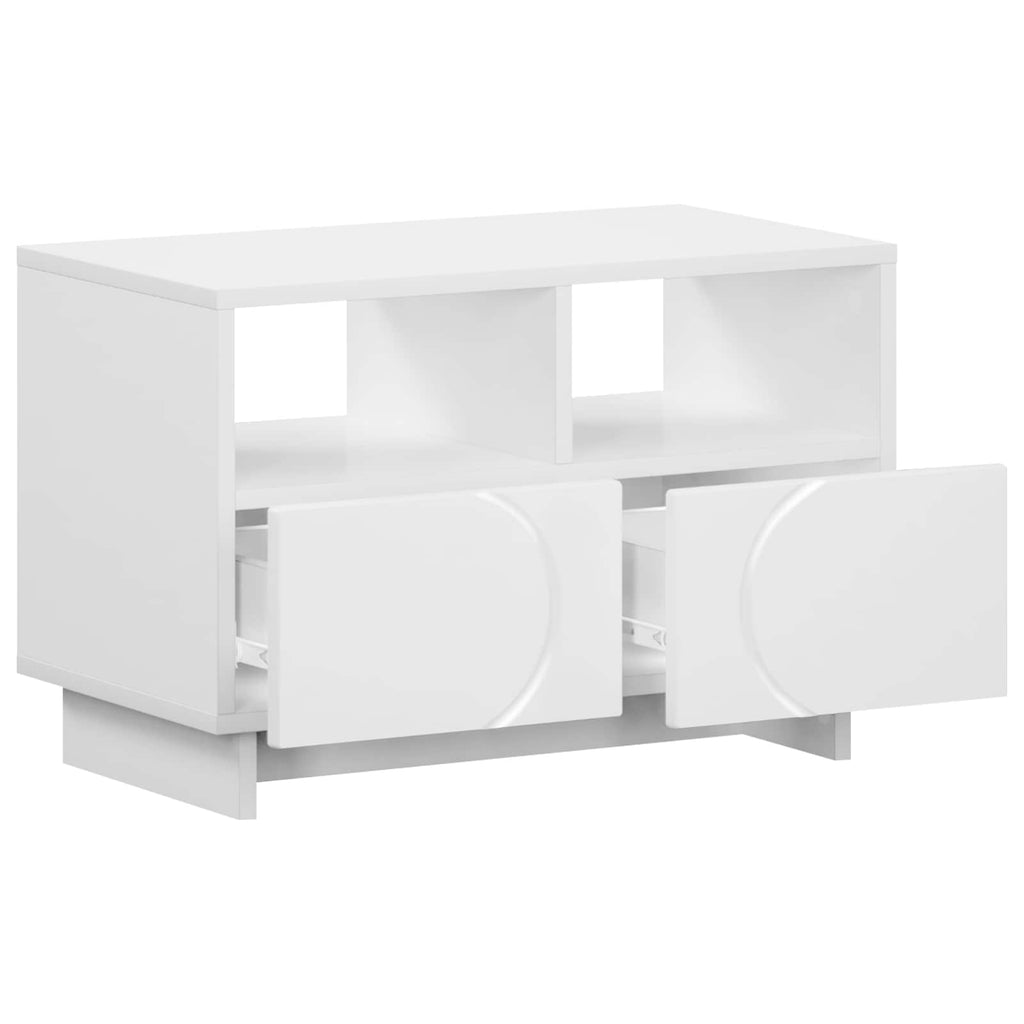 vidaXL Stół pod telewizor 60 x 34.5 x 40 cm Biały Drewno inżynieryjne