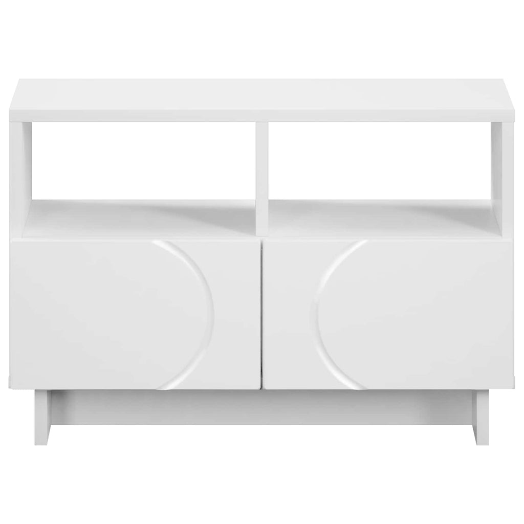 vidaXL Stół pod telewizor 60 x 34.5 x 40 cm Biały Drewno inżynieryjne