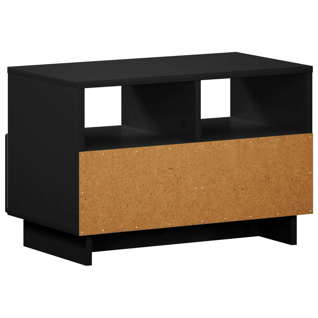 vidaXL Stół pod telewizor 60 x 34,5 x 40 cm Czarny Drewno inżynieryjne