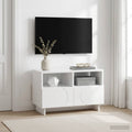 vidaXL Stół pod telewizor 60 x 34.5 x 40 cm Biały wysoki połysk