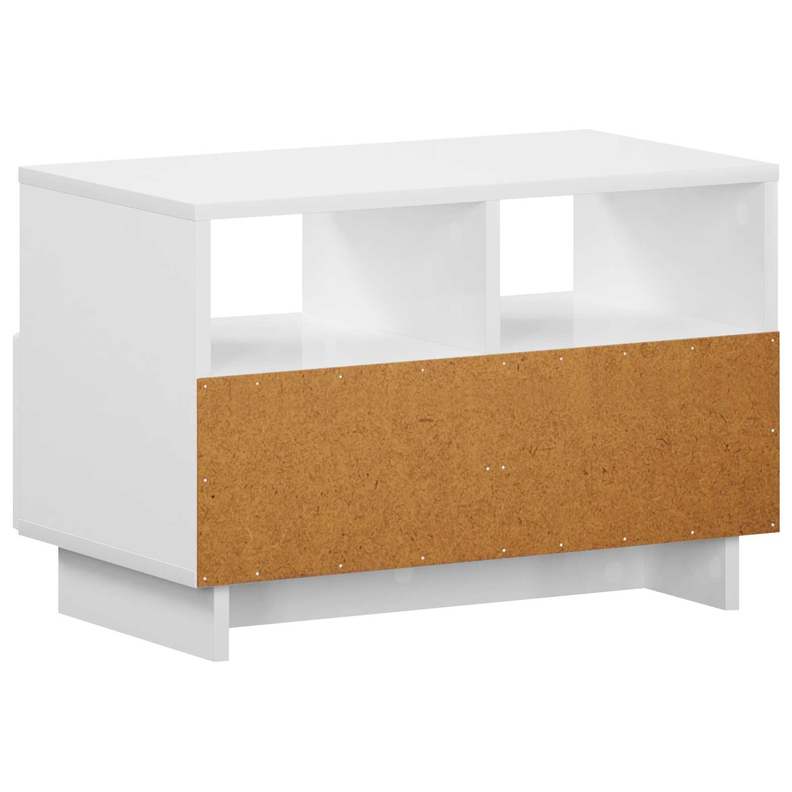 vidaXL Stół pod telewizor 60 x 34.5 x 40 cm Biały wysoki połysk